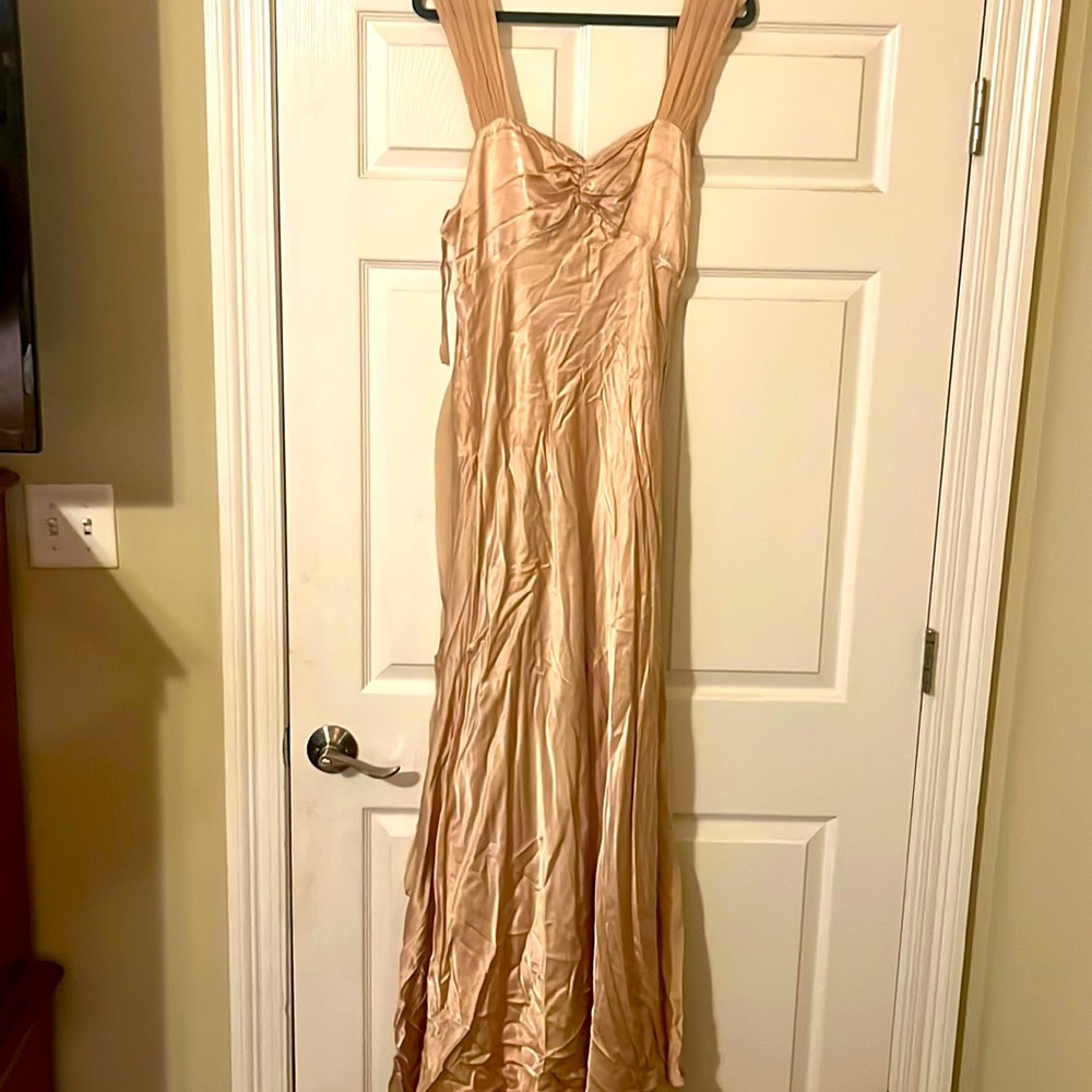 Anthropologie silk wedding dress